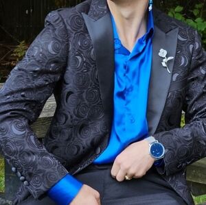 Men's Button Down Shirt Casual Business Long Sleeve Stretchy Shirts